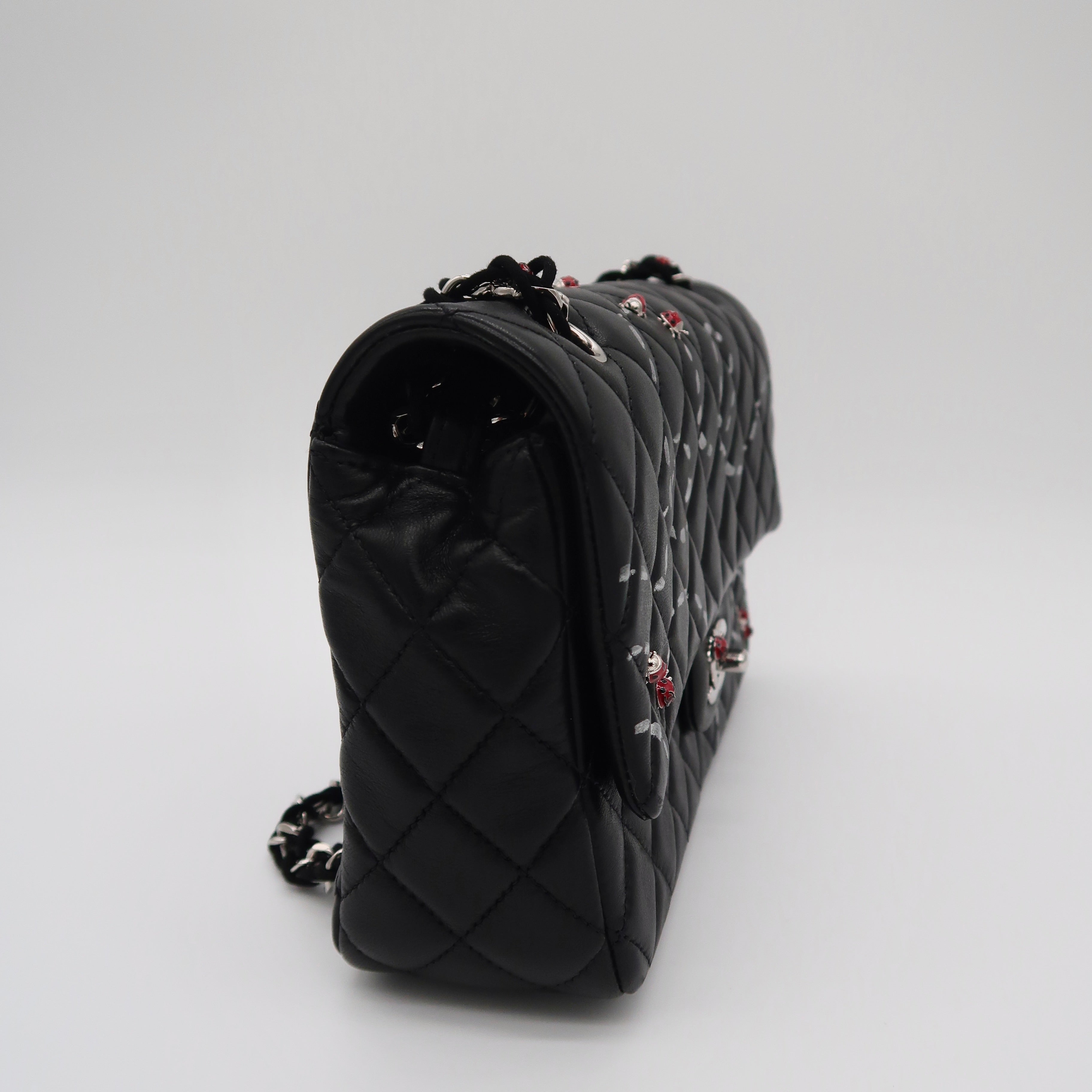 Chanel Ladybug Classic Medium Flap (Hand-Painted by Kevin Lyons)