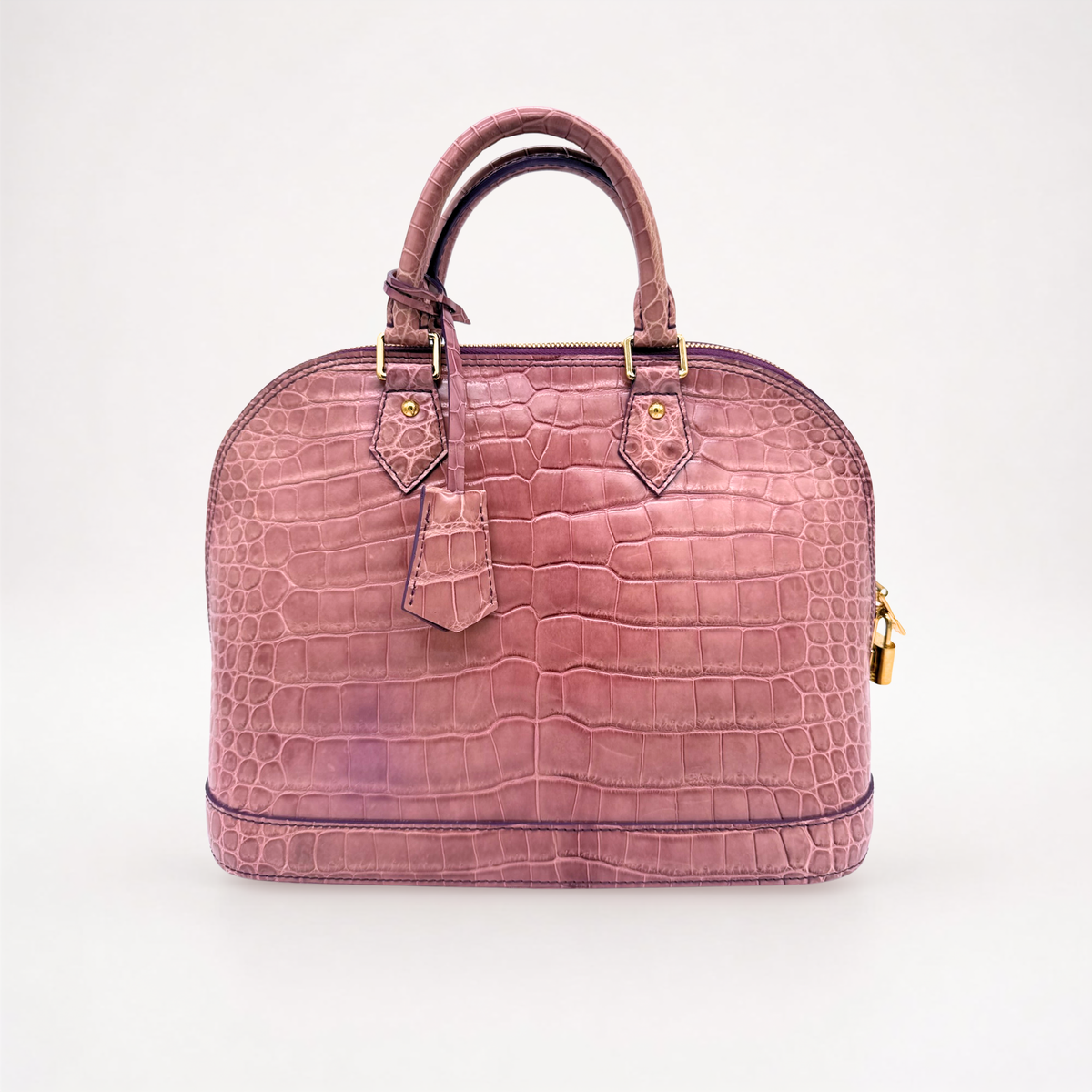 Louis Vuitton Alma PM in Matte Mauve Alligator