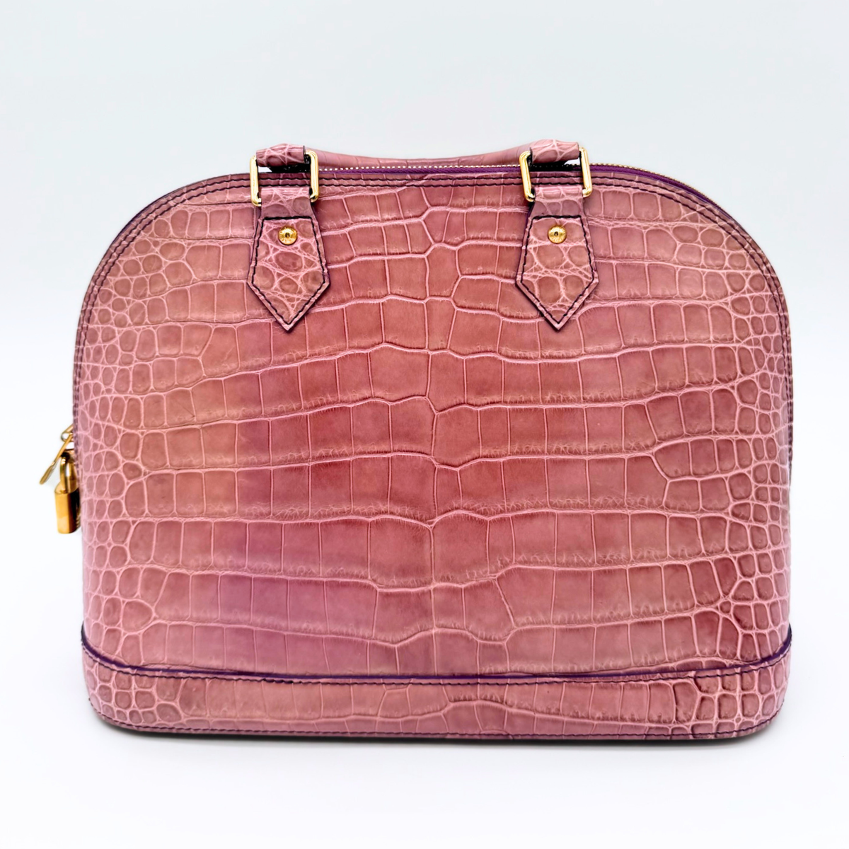 Louis Vuitton Alma PM in Matte Mauve Alligator