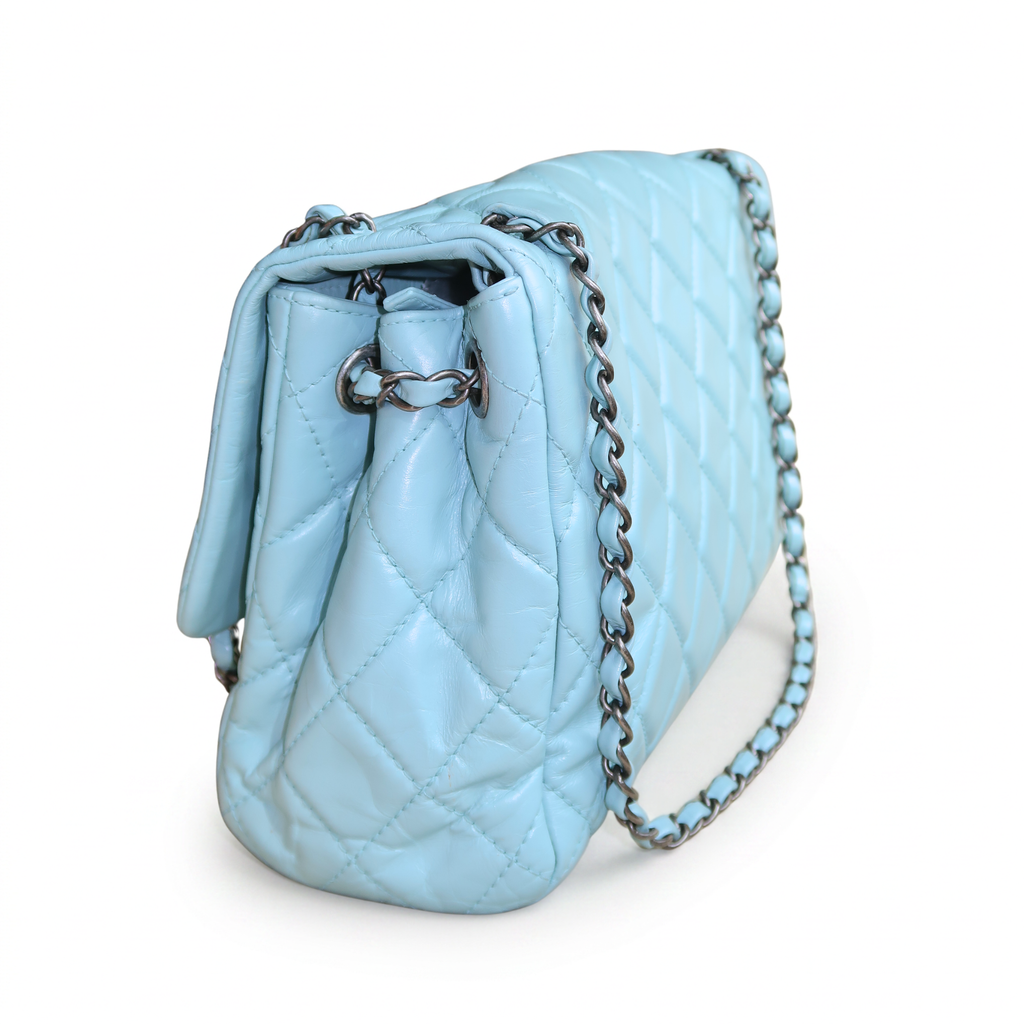 Chanel Large Coco Soft Flap in Light Blue