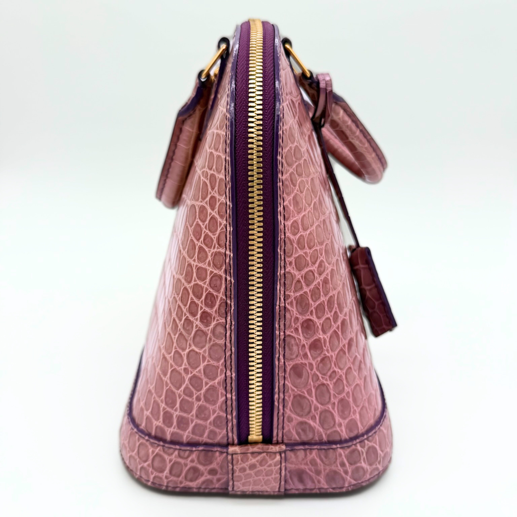 Louis Vuitton Alma PM in Matte Mauve Alligator