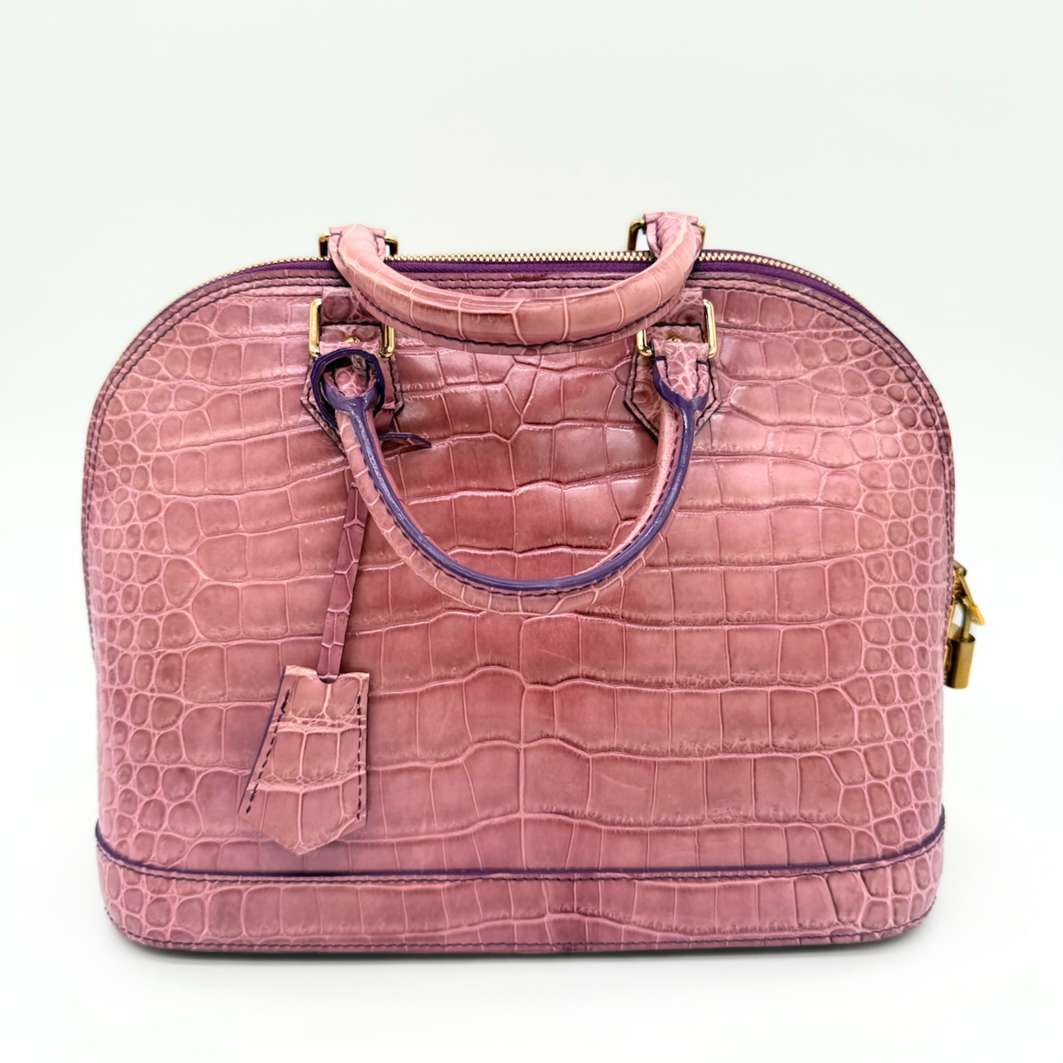Louis Vuitton Alma PM in Matte Mauve Alligator