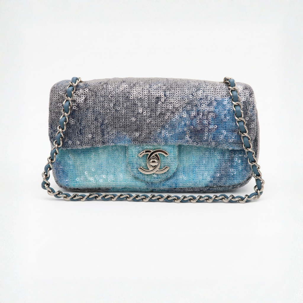 Chanel Mini Sequin Waterfall Flap