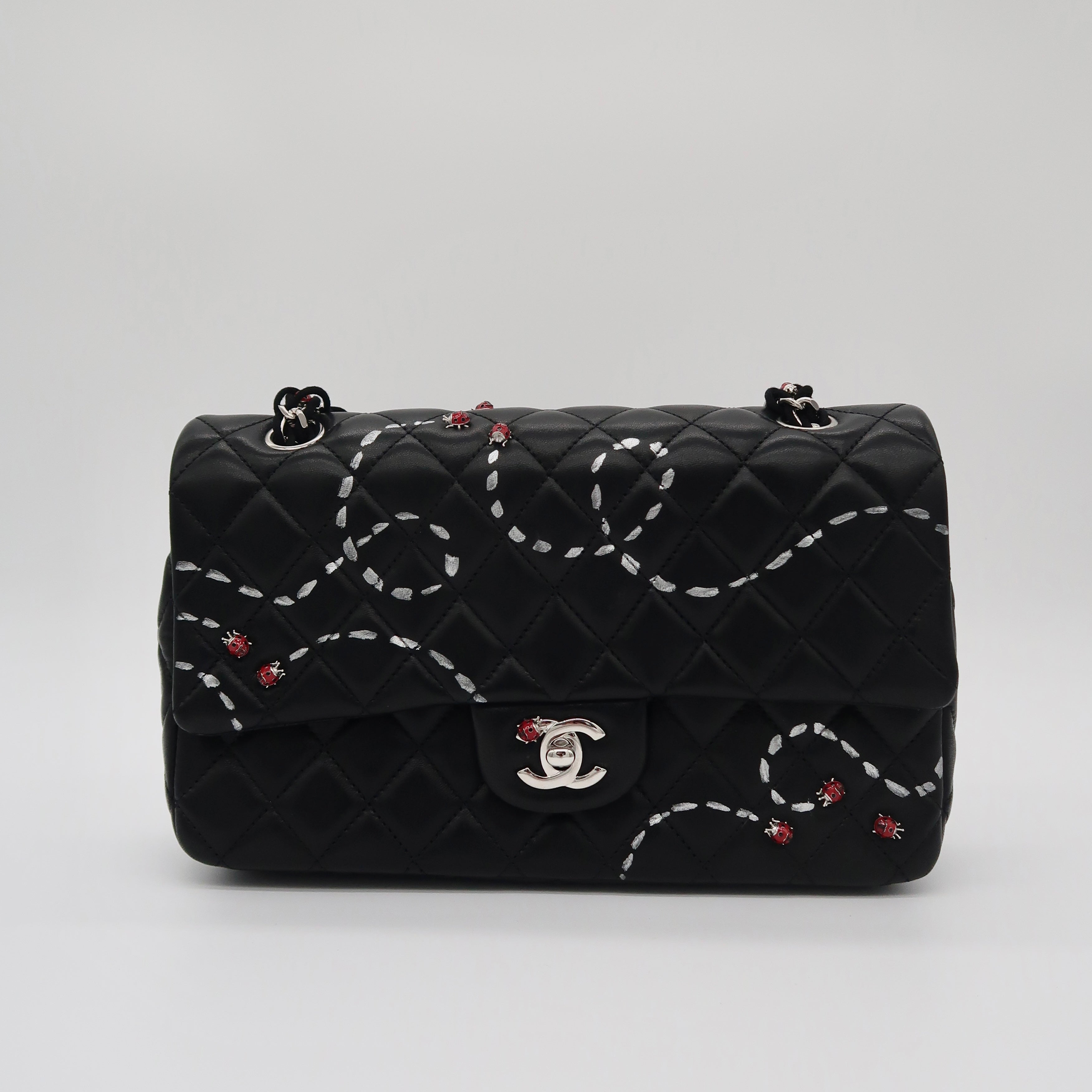Chanel Ladybug Classic Medium Flap (Hand-Painted by Kevin Lyons)