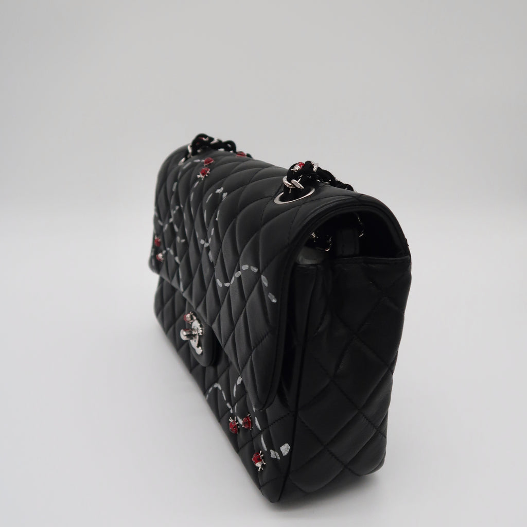Chanel Ladybug Classic Medium Flap (Hand-Painted by Kevin Lyons)