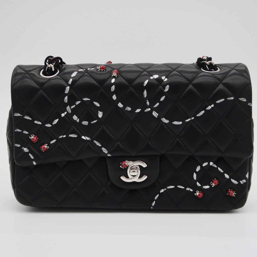 Chanel Ladybug Classic Medium Flap (Hand-Painted by Kevin Lyons)