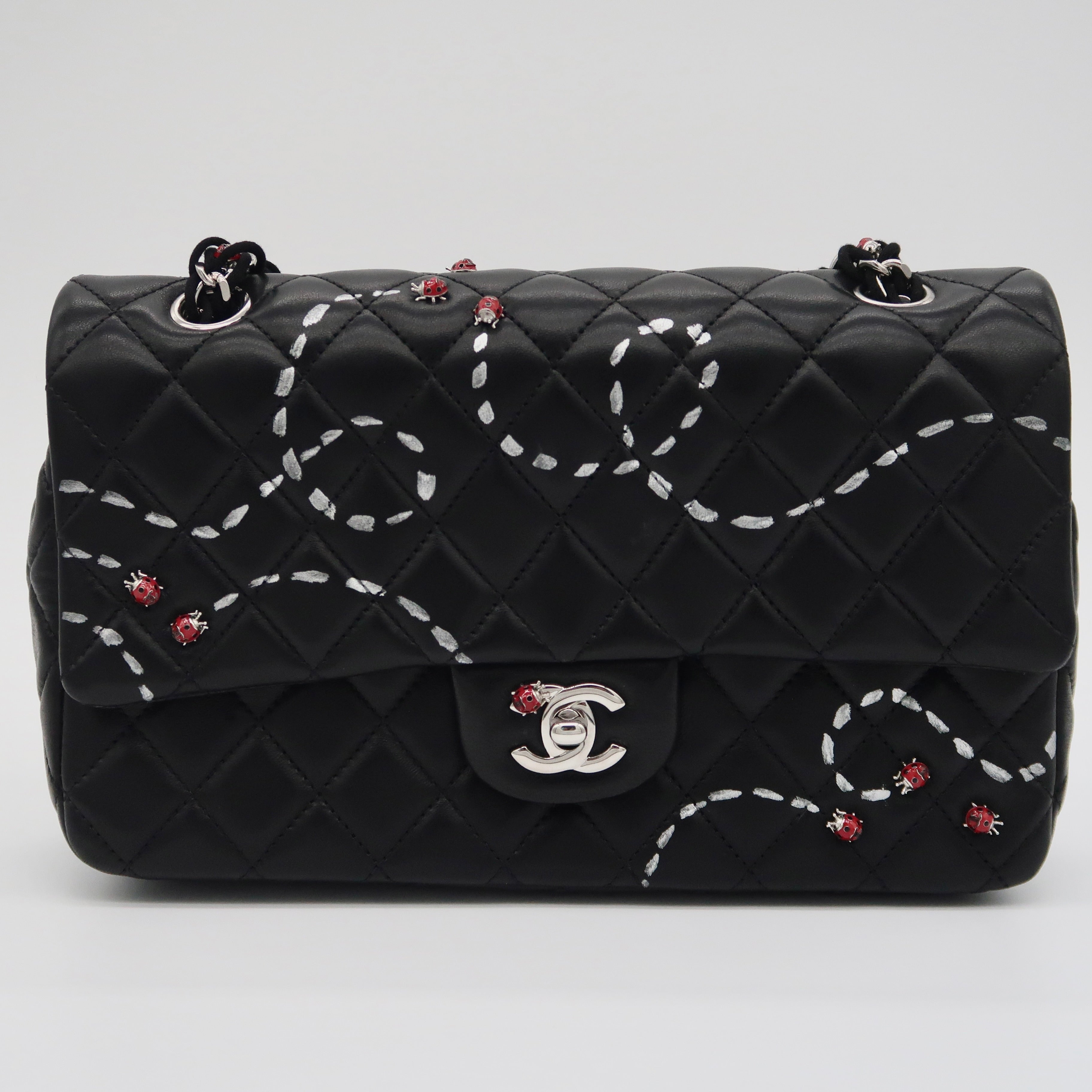 Chanel Ladybug Classic Medium Flap (Hand-Painted by Kevin Lyons)