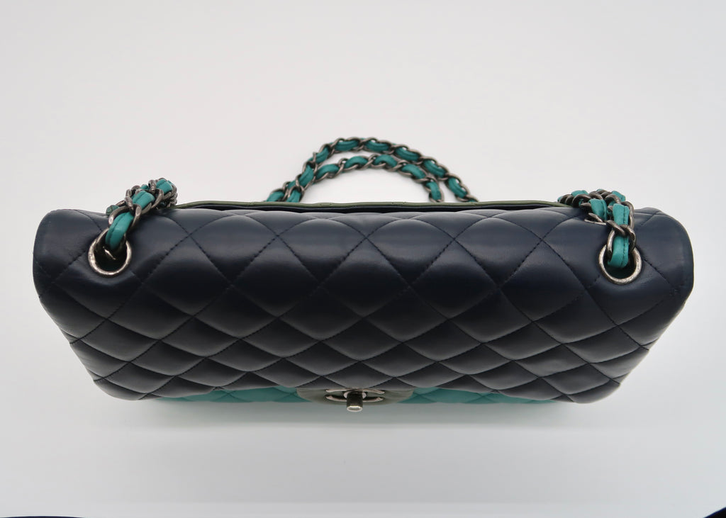 Chanel Tricolor Classic Double Flap Jumbo