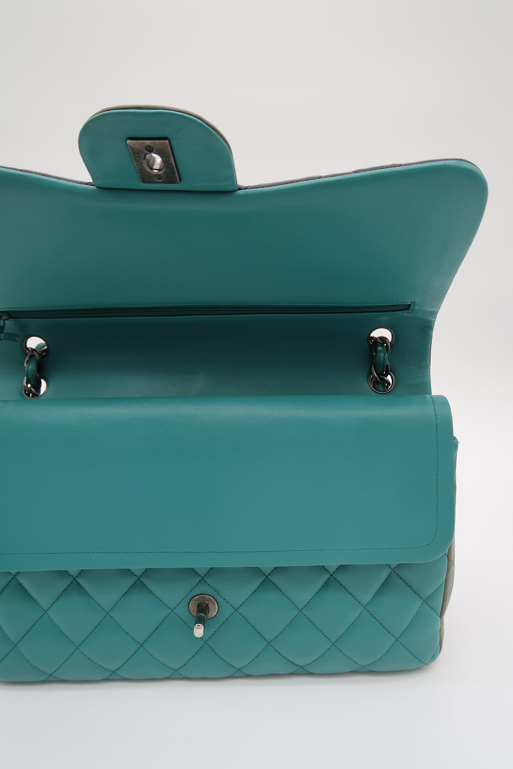 Chanel Tricolor Classic Double Flap Jumbo
