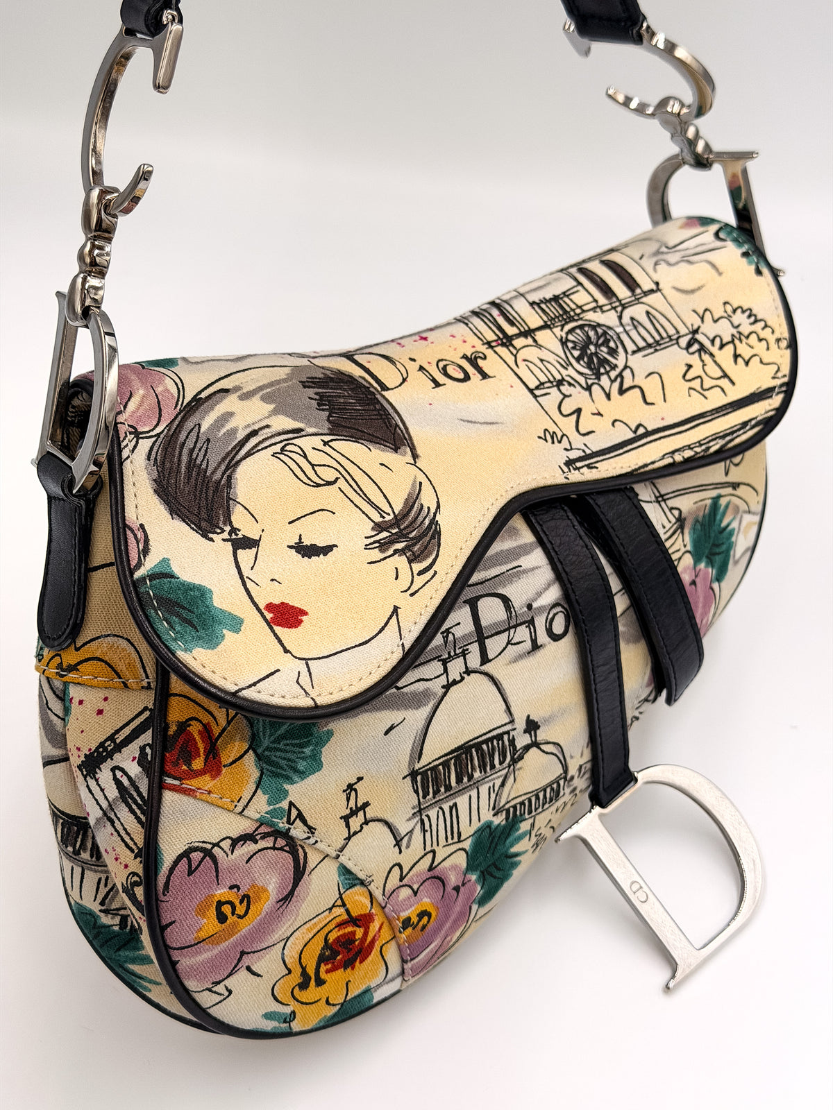 Dior by Galliano Paris '50s Saddle Bag