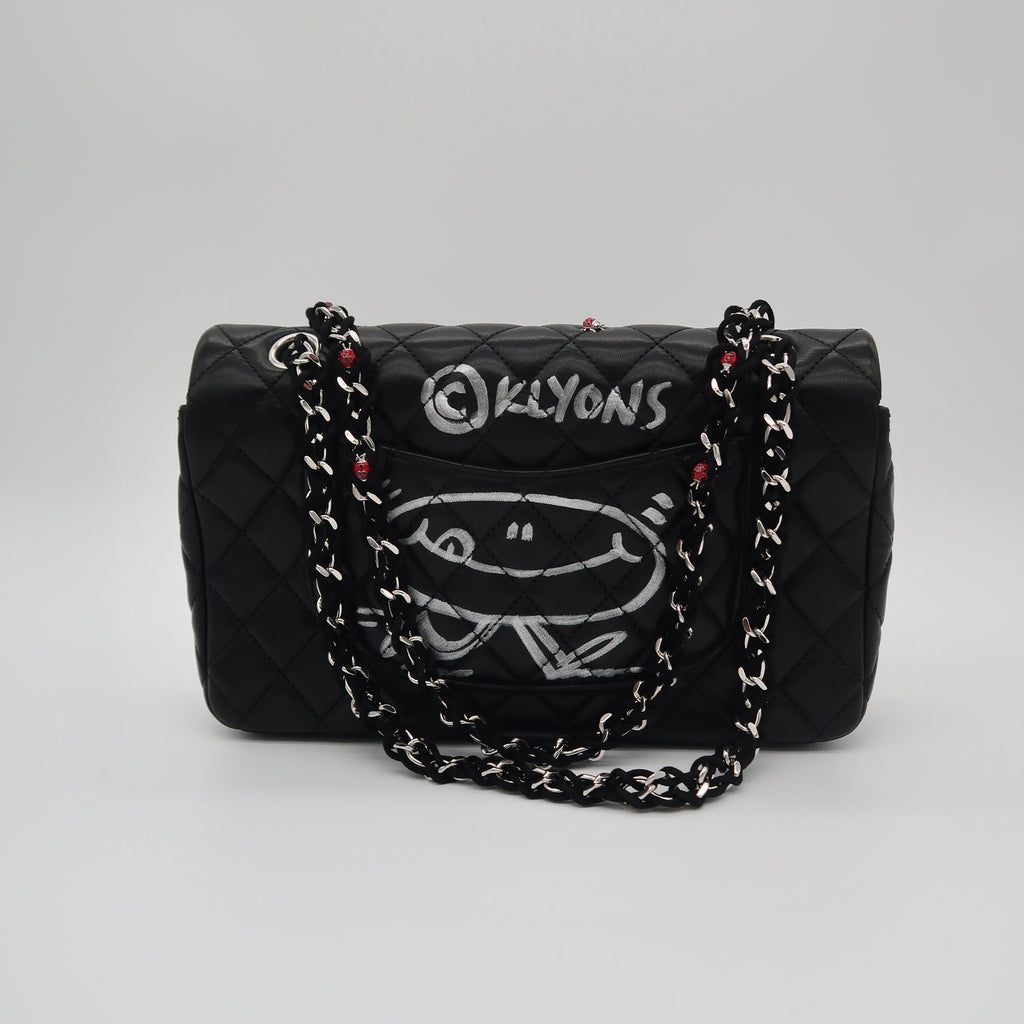 Chanel Ladybug Classic Medium Flap (Hand-Painted by Kevin Lyons)