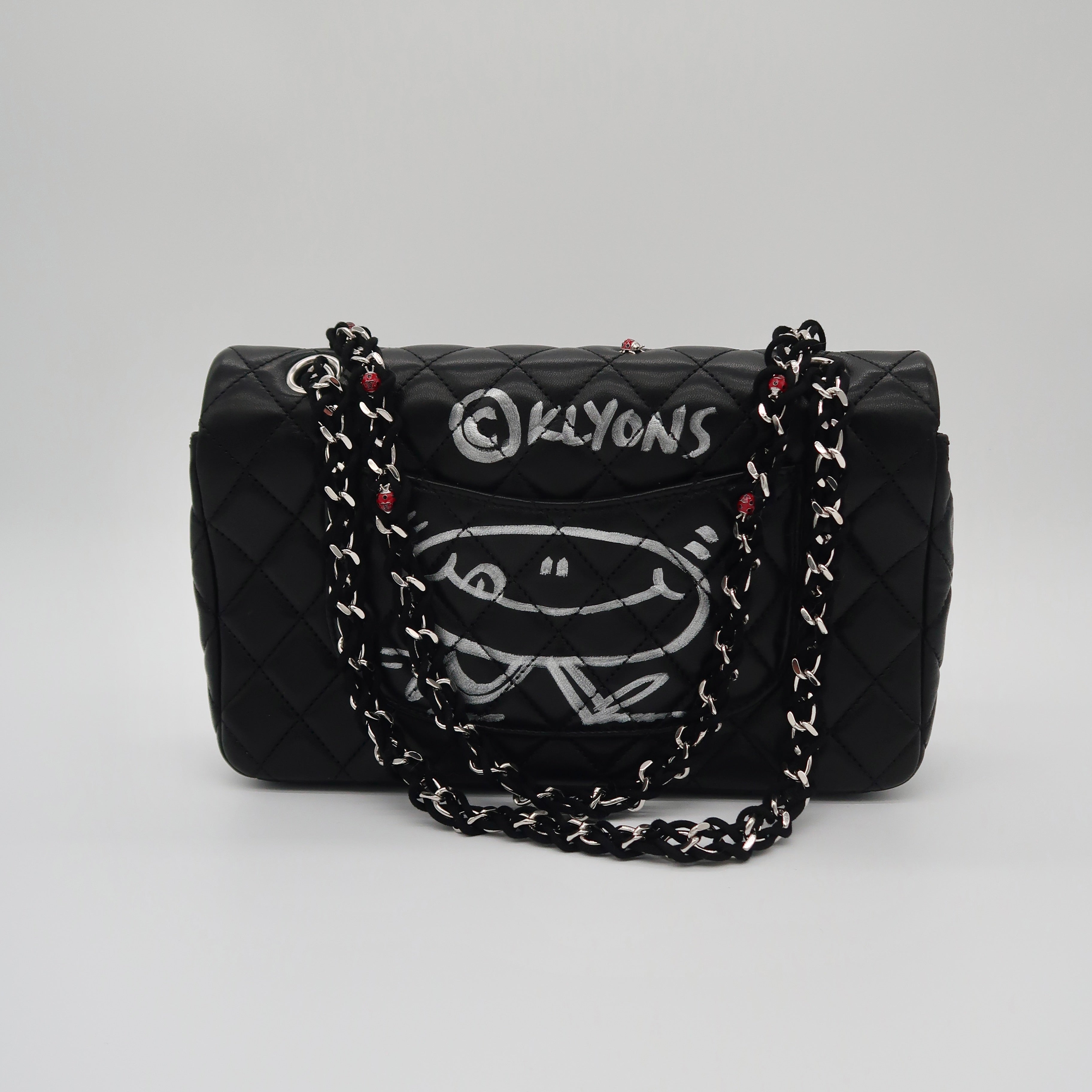 Chanel Ladybug Classic Medium Flap (Hand-Painted by Kevin Lyons)