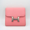 Hermes Constance Compact Wallet Rose Confetti Epsom Palladium Hardware 2016