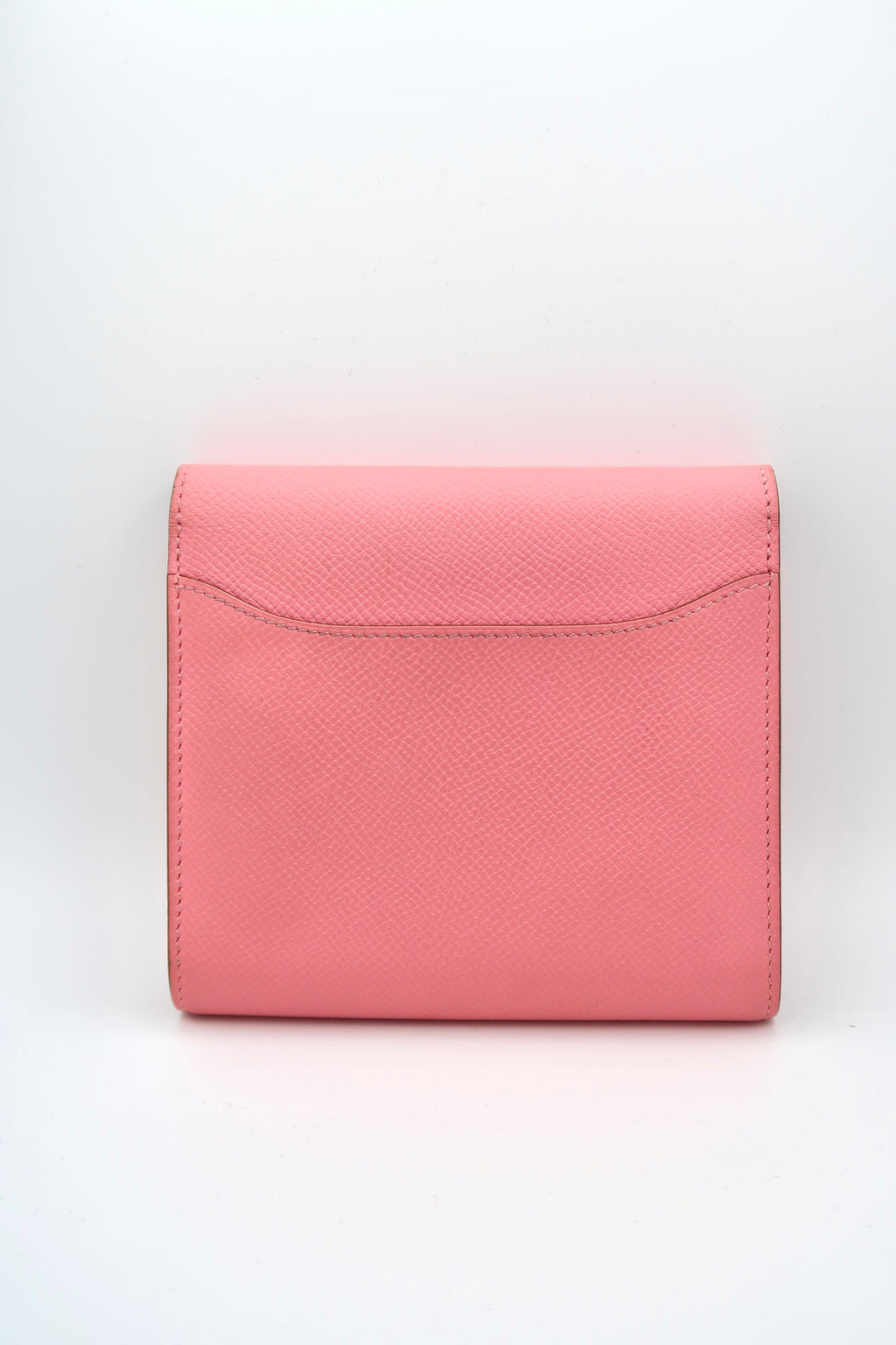 Hermes Constance Compact Wallet Rose Confetti Epsom back view