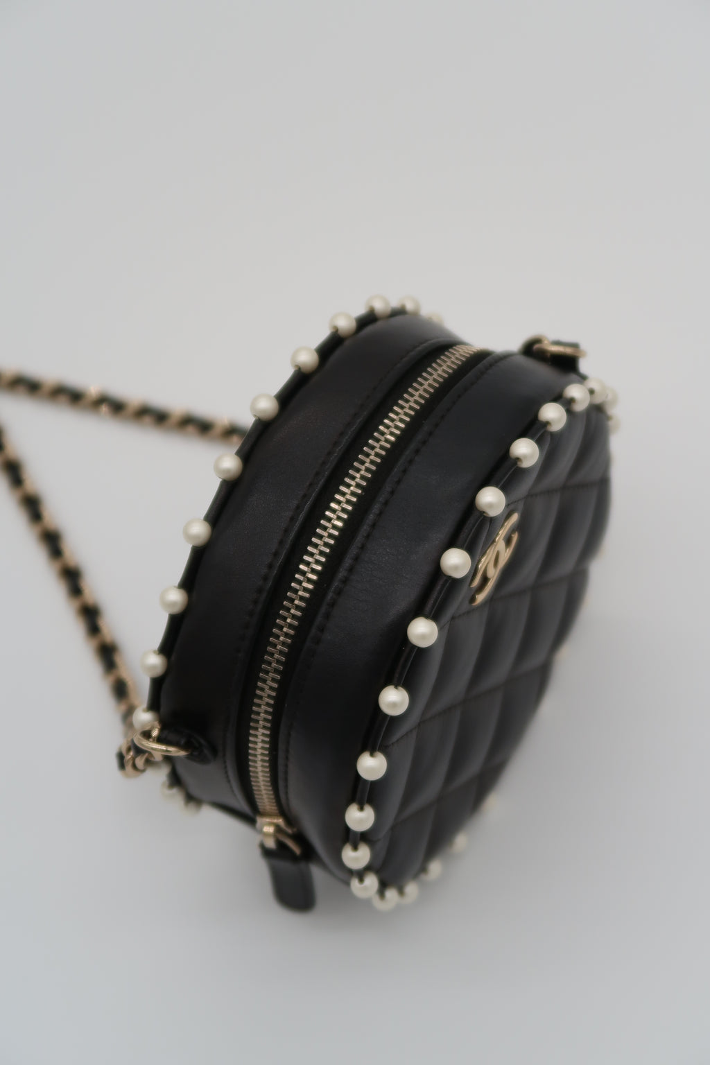 Chanel Pearl Studded Round Crossbody