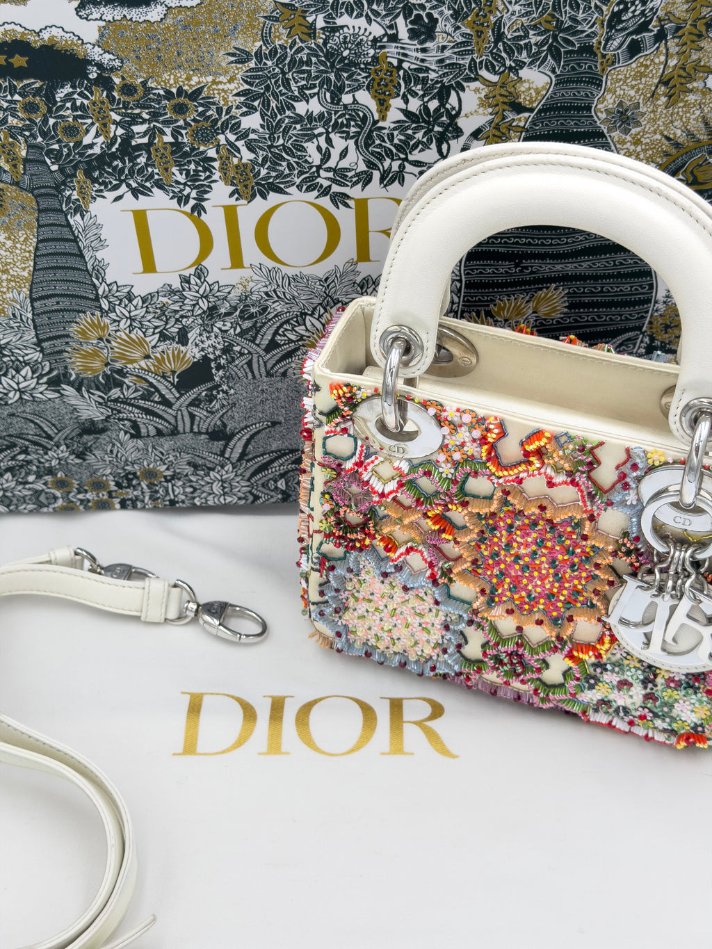 Beaded Mini Lady Dior