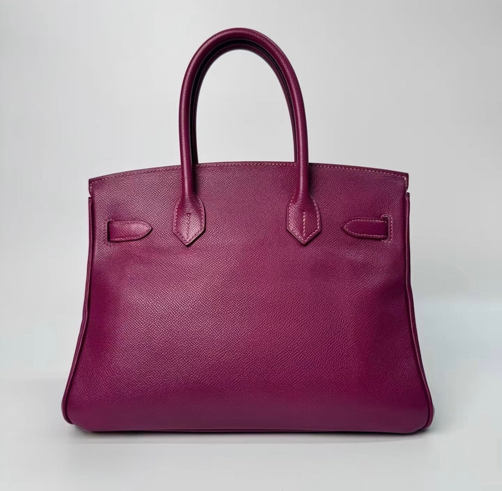 Hermès Tosca and Rose Tyrien Candy Birkin 30