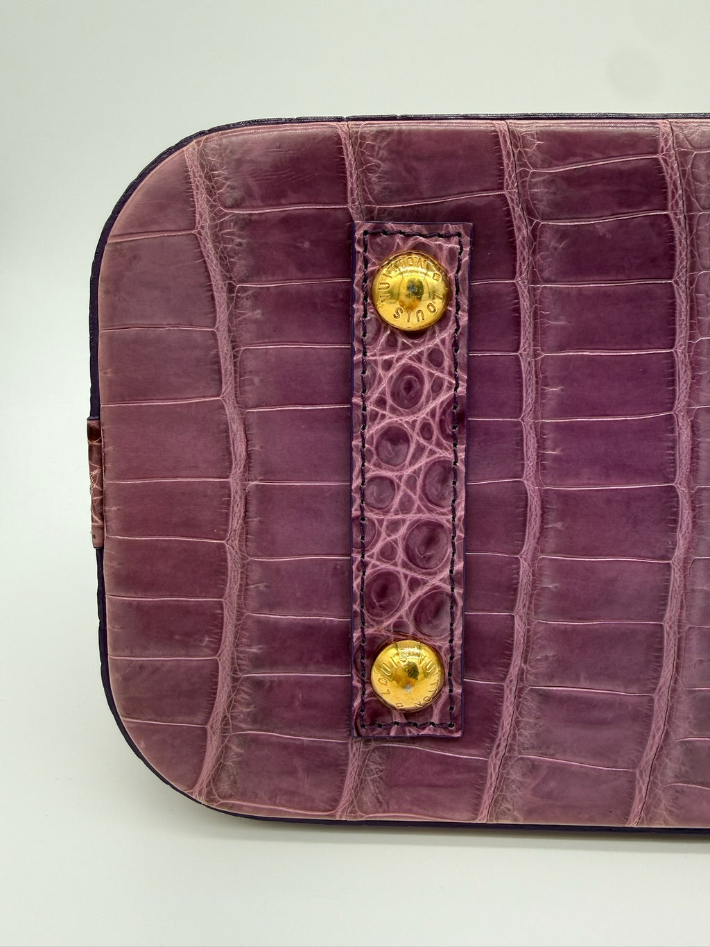 Louis Vuitton Alma PM in Matte Mauve Alligator