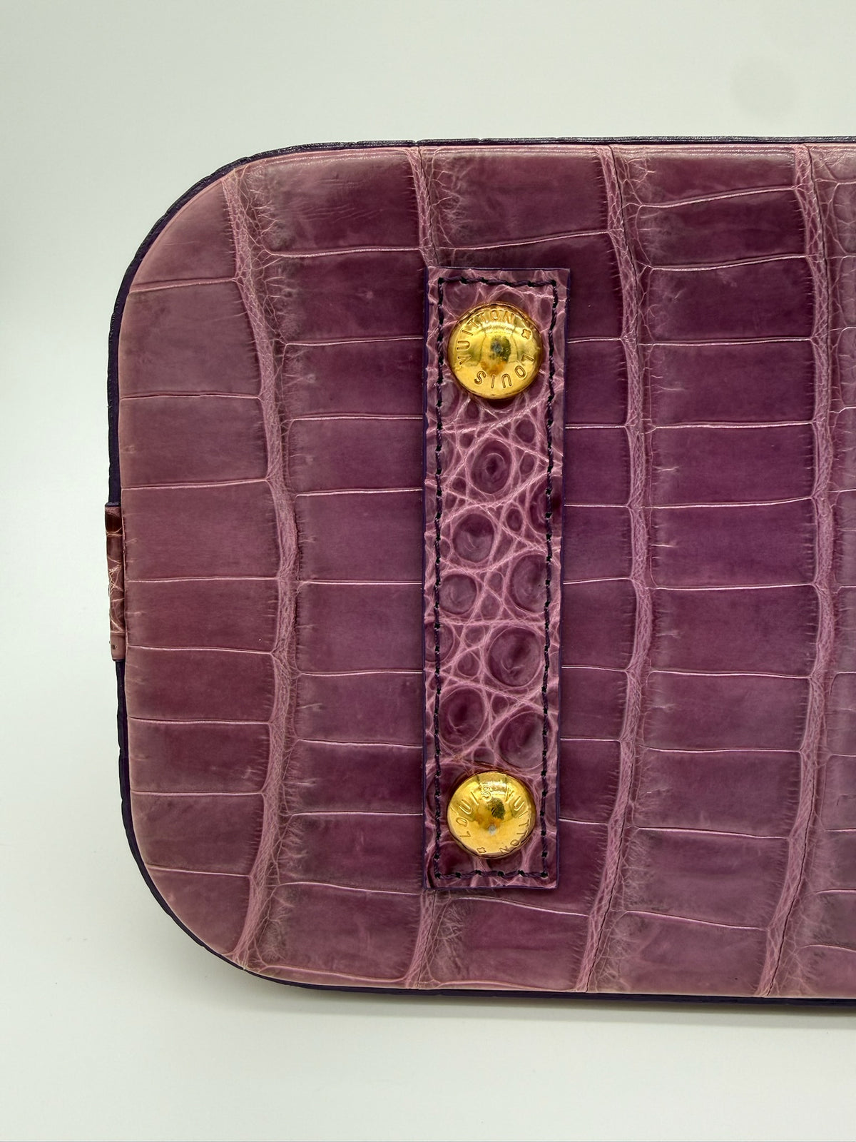 Louis Vuitton Alma PM in Matte Mauve Alligator