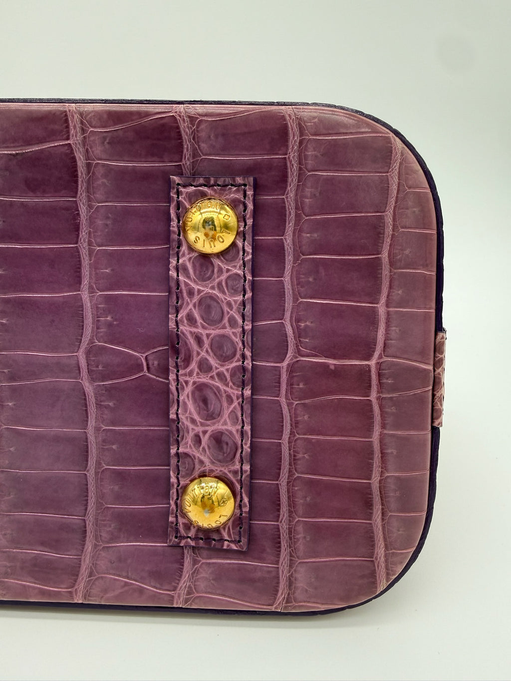 Louis Vuitton Alma PM in Matte Mauve Alligator