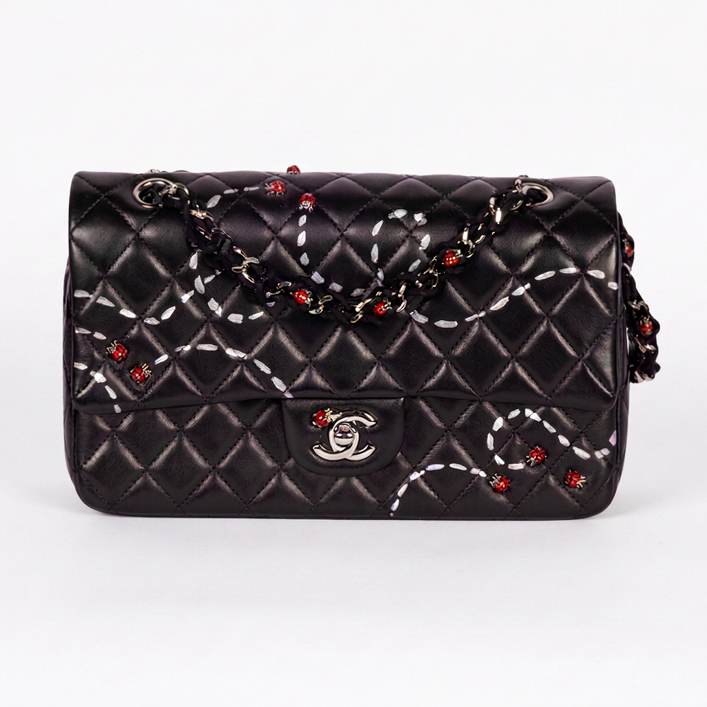 Chanel Ladybug Classic Medium Flap (Hand-Painted by Kevin Lyons)