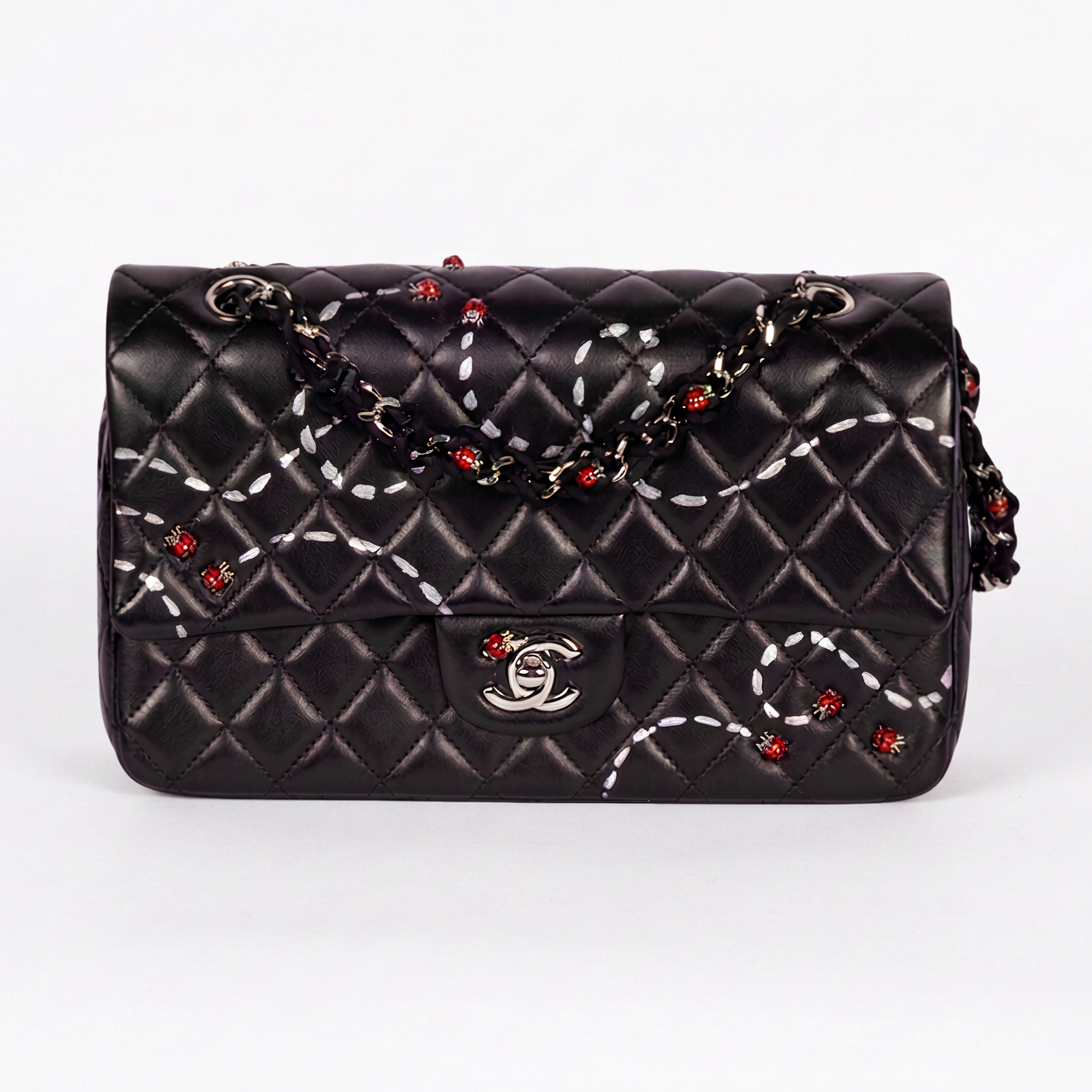 Chanel Ladybug Classic Medium Flap (Hand-Painted by Kevin Lyons)